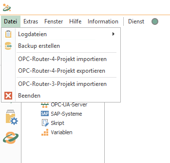 Import OPC Router 4 Project
